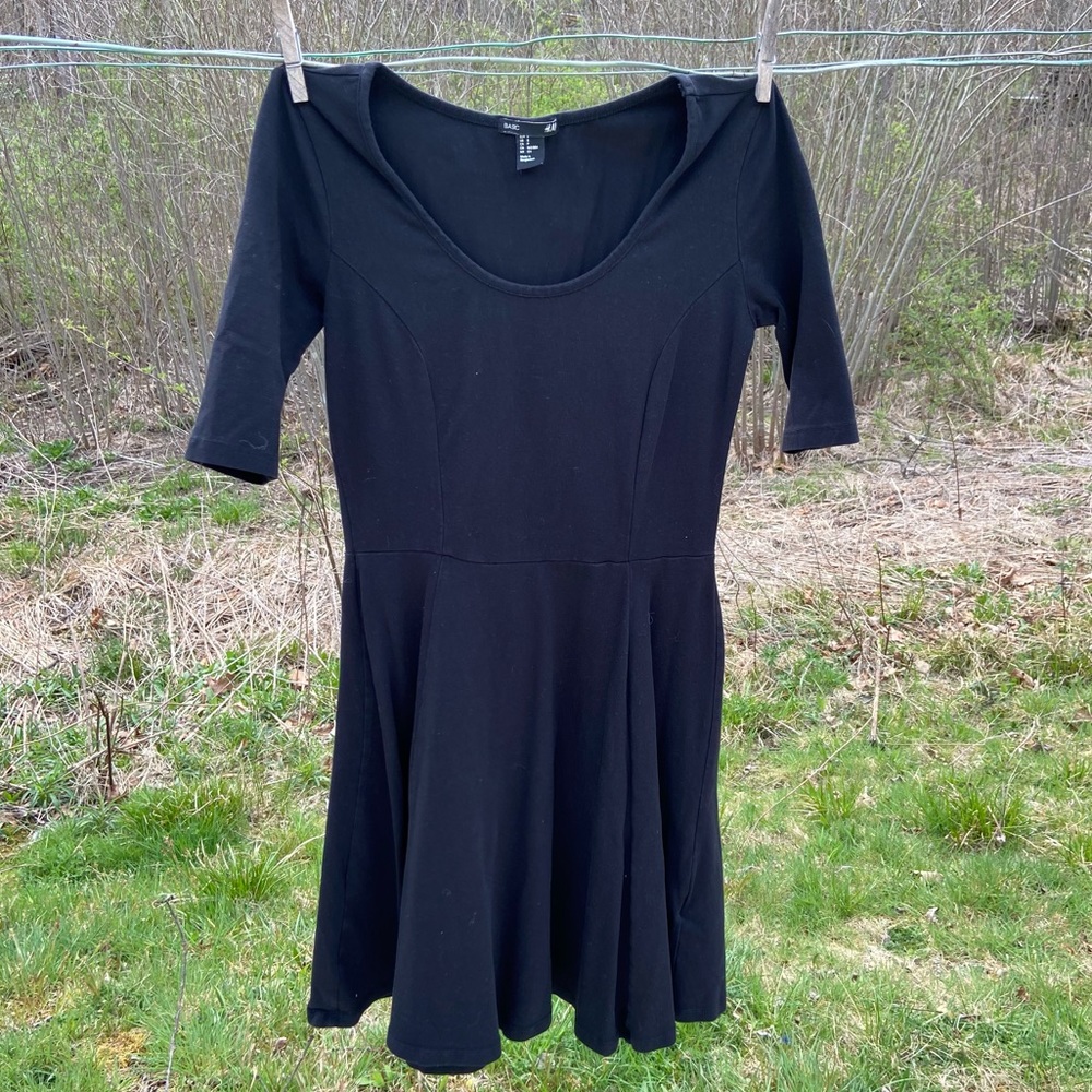 H&M Basics Black Dress